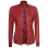 Melody Women's Snuff Leather Maroon Bomber Jacket