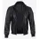 Men's Black Cowhide Leather Bomber Jacket