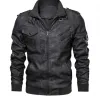 Men's Bomber Black Leather Jacket
