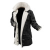 Men's Exclusive Bane Black Winters Sherpa Leather Coat Men's Exclusive Bane Black Winters Sherpa Leather Coat
