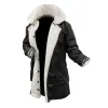 Men's Exclusive Bane Black Winters Sherpa Leather Coat Men's Exclusive Bane Black Winters Sherpa Leather Coat