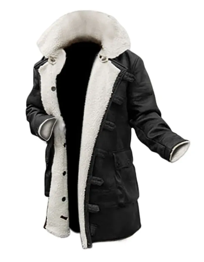 Men's Exclusive Bane Black Winters Sherpa Leather Coat Men's Exclusive Bane Black Winters Sherpa Leather Coat