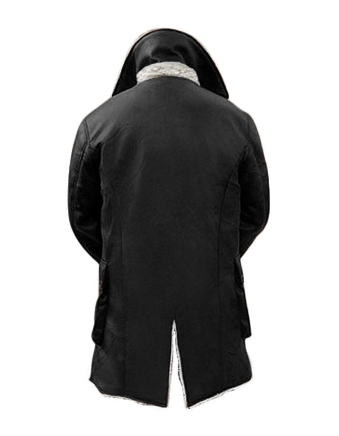 Men's Exclusive Bane Black Winters Sherpa Leather Coat Men's Exclusive Bane Black Winters Sherpa Leather Coat