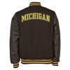 MEN'S MICHIGAN BLACK VARSITY BOMBER JACKET