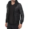 Men's Premium Black Leather Bomber Jacket Men's Premium Black Leather Bomber Jacket