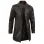 Men's Vintage Dark Brown Leather Car Coat
