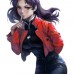 Misato Katsuragi Evangelion Cropped Red Leather Jacket