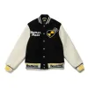 Nigo Arya Human Testing Black Varsity Bomber Jacket Nigo Arya Human Testing Black Varsity Bomber Jacket