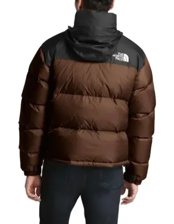 NORTH FACE BROWN PUFFER JACKET NORTH FACE BROWN PUFFER JACKET