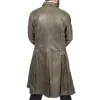  OUTLANDER JAMIE FRASER LEATHER TRENCH COAT