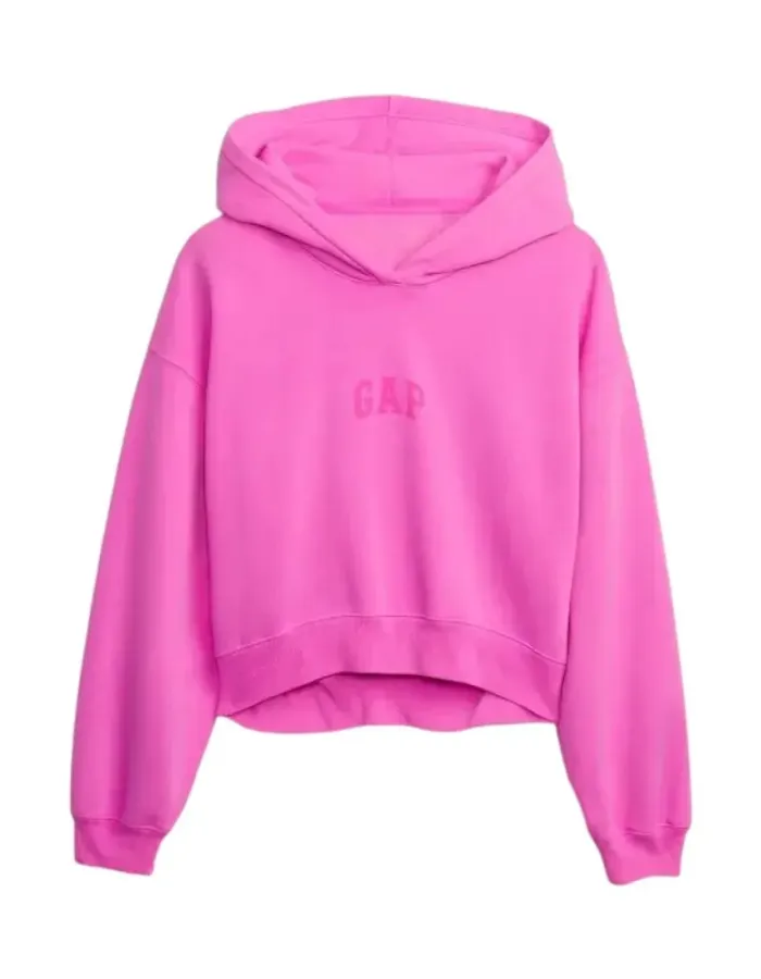 Women's Pink Vintage Fleece Hoodie