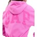 Women's Pink Vintage Fleece Hoodie