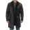 Rockville Winter Black Leather Sherpa Trench Coat