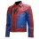 SPIDERMAN STYLE MENS BIKER LEATHER JACKET