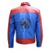 SPIDERMAN STYLE MENS BIKER LEATHER JACKET