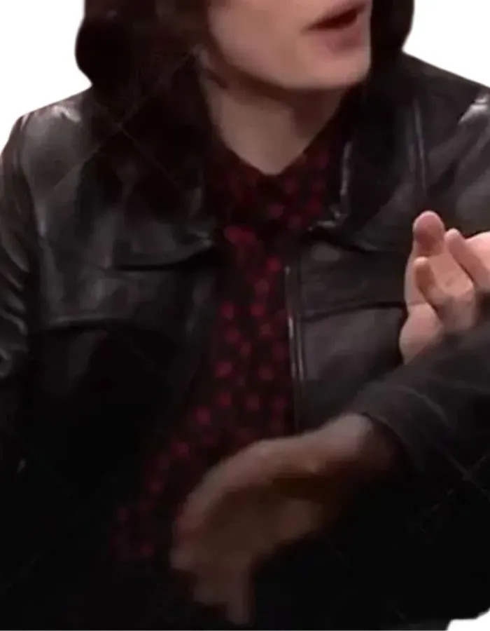 Stranger Things S04 Mike Wheeler Black Leather Jacket Stranger Things S04 Mike Wheeler Black Leather Jacket