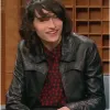 Stranger Things S04 Mike Wheeler Black Leather Jacket Stranger Things S04 Mike Wheeler Black Leather Jacket