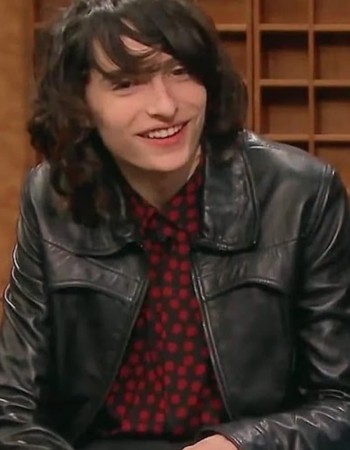 Stranger Things S04 Mike Wheeler Black Leather Jacket