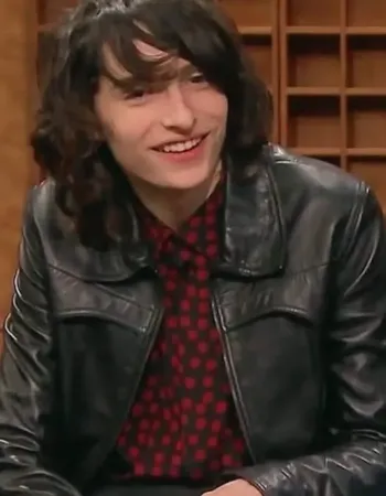Stranger Things S04 Mike Wheeler Black Leather Jacket