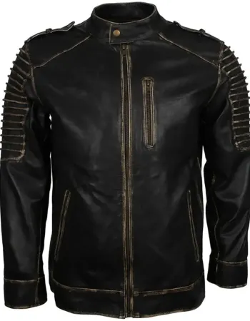 Suicide Squad Joker Black Biker Leather Jacket