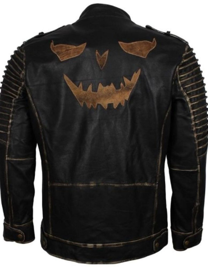 Suicide Squad Joker Black Biker Leather Jacket Suicide Squad Joker Black Biker Leather Jacket