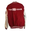 TAYLOR SWIFT THE RED TOUR VARSITY BOMBER JACKET TAYLOR SWIFT THE RED TOUR VARSITY BOMBER JACKET