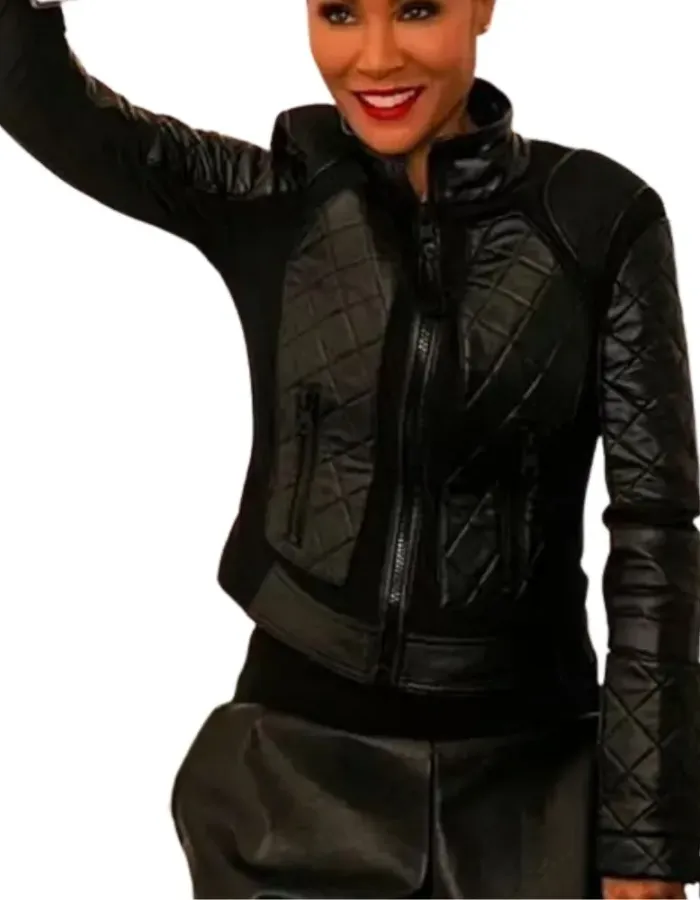 The Equalizer Jada Pinkett Smith Black Leather Jacket The Equalizer Jada Pinkett Smith Black Leather Jacket