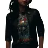 The Equalizer Melody Bayani Black Cropped Leather Jacket