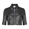 The Equalizer Melody Bayani Black Cropped Leather Jacket