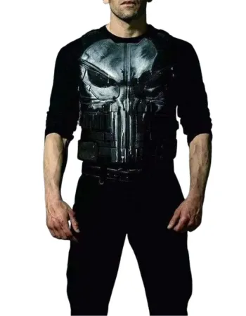 The Punisher Season 2 Jon Bernthal (Frank Castle) Black Leather Vest