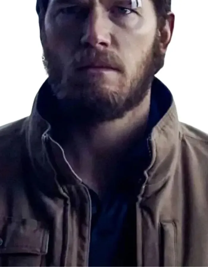 The Terminal Lists 2022 James Reece Chris Pratt Brown Jacket