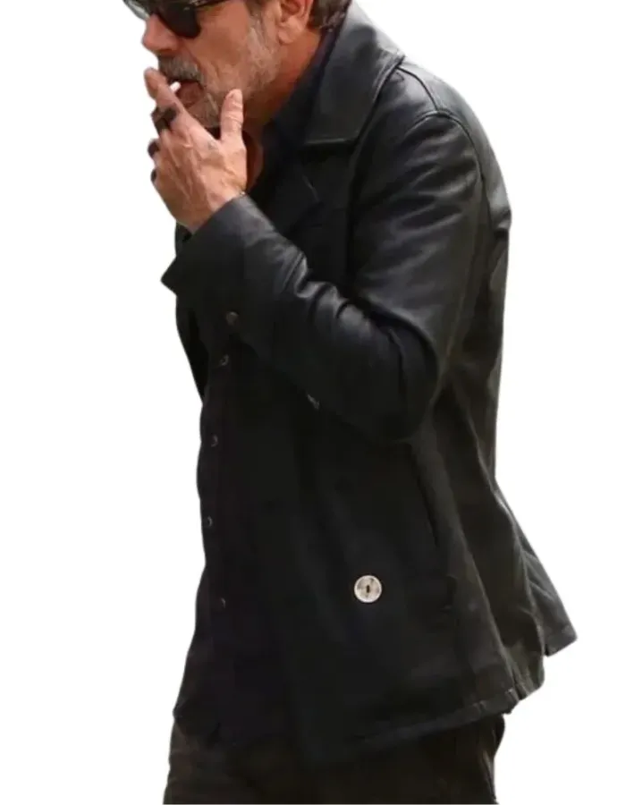 The Walking Dead: Dead City Negan Smith Black Leather Jacket