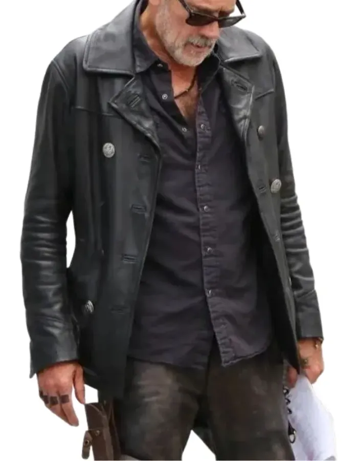 The Walking Dead: Dead City Negan Smith Black Leather Jacket