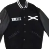 THE WEEKND XO TOUR BLACK VARSITY BOMBER JACKET THE WEEKND XO TOUR BLACK VARSITY BOMBER JACKET