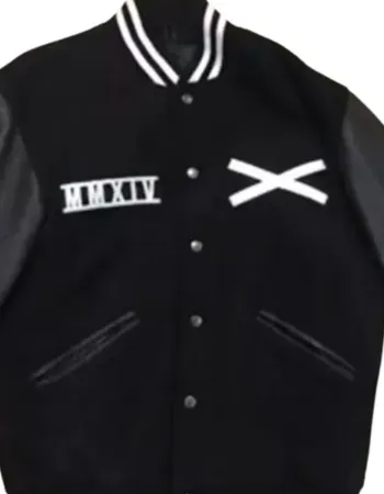 THE WEEKND XO TOUR BLACK VARSITY BOMBER JACKET