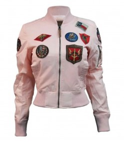 TOP GUN MA-1 PATCHES WOMEN’S BOMBER JACKET