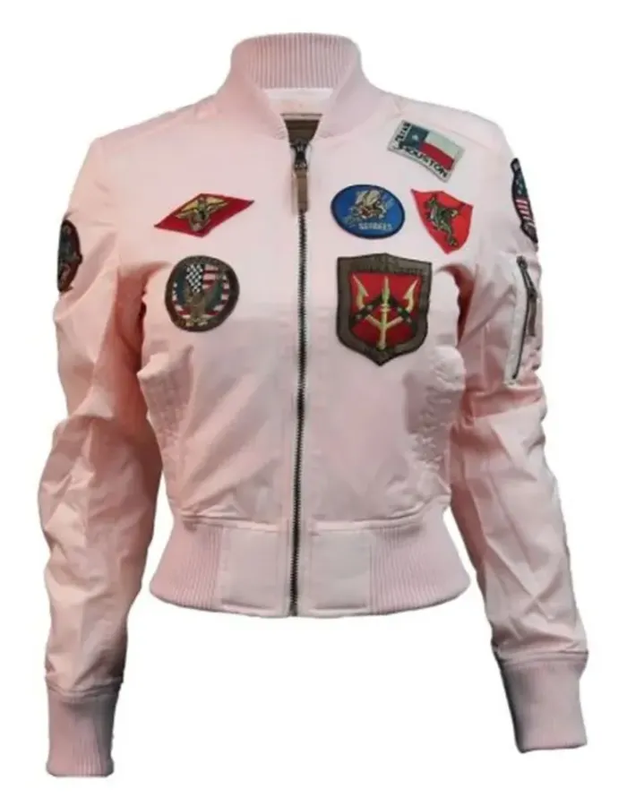 TOP GUN MA-1 PATCHES WOMEN’S BOMBER JACKET TOP GUN MA-1 PATCHES WOMEN’S BOMBER JACKET
