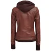 Tralee Womens Dark Brown Leather Bomber Jacket Tralee Womens Dark Brown Leather Bomber Jacket