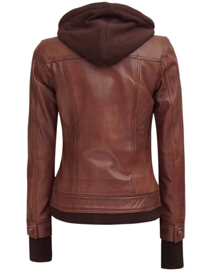 Tralee Womens Dark Brown Leather Bomber Jacket Tralee Womens Dark Brown Leather Bomber Jacket