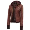Tralee Womens Dark Brown Leather Bomber Jacket Tralee Womens Dark Brown Leather Bomber Jacket