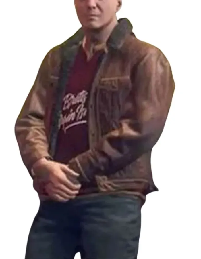 Watch Dogs Legion Ian Robshaw Brown Leather Jacket