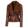 Womens Asymmetrical Brown Sherpa Shearling Leather Jacket Womens Asymmetrical Brown Sherpa Shearling Leather Jacket