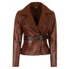 Womens Asymmetrical Brown Sherpa Shearling Leather Jacket Womens Asymmetrical Brown Sherpa Shearling Leather Jacket