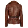 Womens Asymmetrical Brown Sherpa Shearling Leather Jacket Womens Asymmetrical Brown Sherpa Shearling Leather Jacket