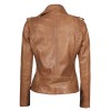 Women's Asymmetrical Leather Camel Brown Biker Jacket Women's Asymmetrical Leather Camel Brown Biker Jacket