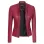Cafe Racer Women's Slim Fit Pink Leather Jacket