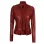 Womens Rider Maroon Leather Jacket