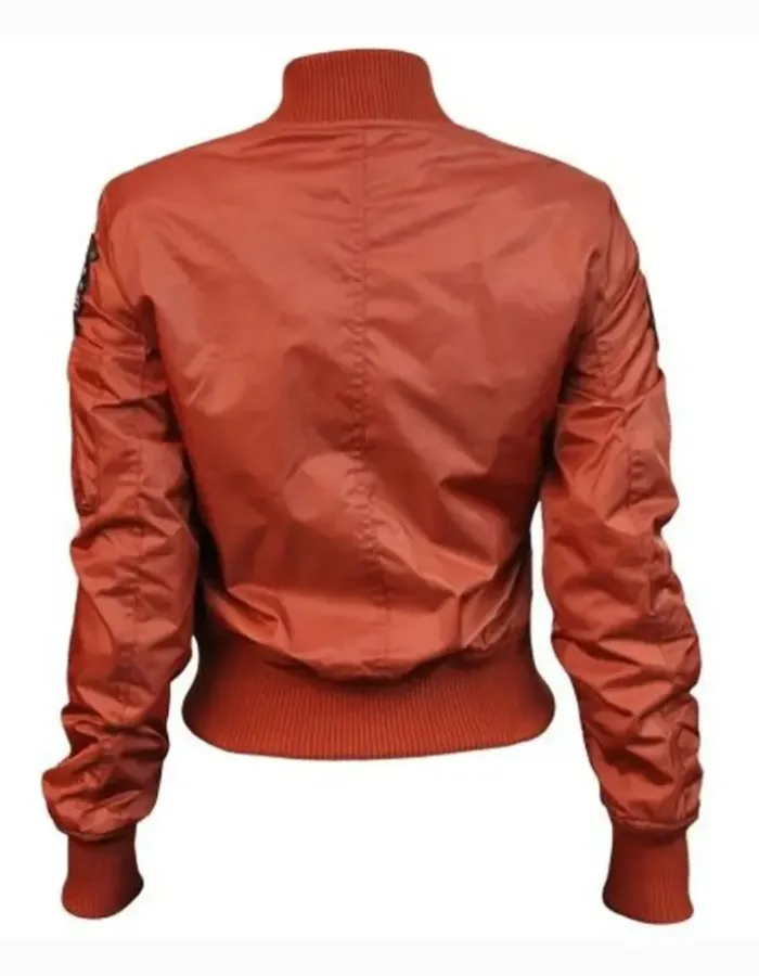 WOMEN’S TOP GUN MA-1 RUST BOMBER JACKET WOMEN’S TOP GUN MA-1 RUST BOMBER JACKET