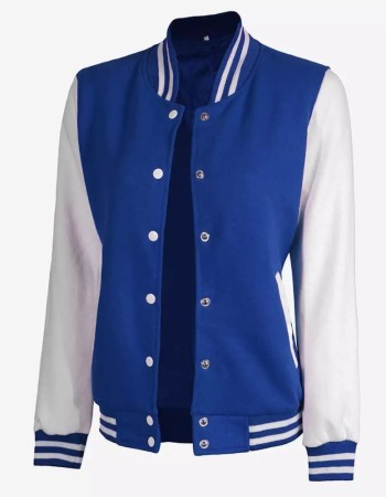 Women's Varsity Letterman Baseball Bomber Jacket