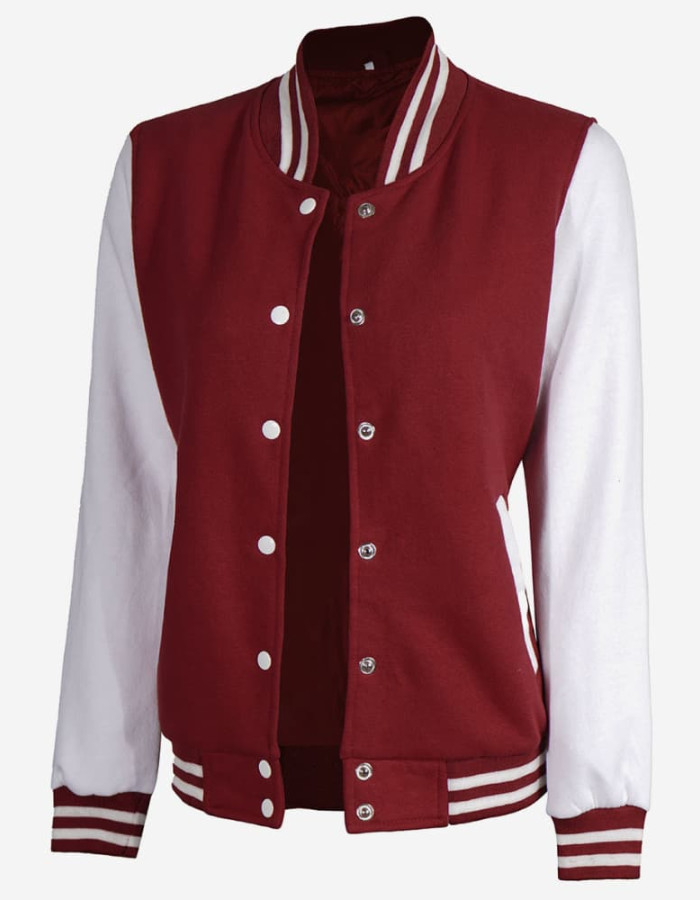 Women's Varsity Letterman Baseball Bomber Jacket Women's Varsity Letterman Baseball Bomber Jacket